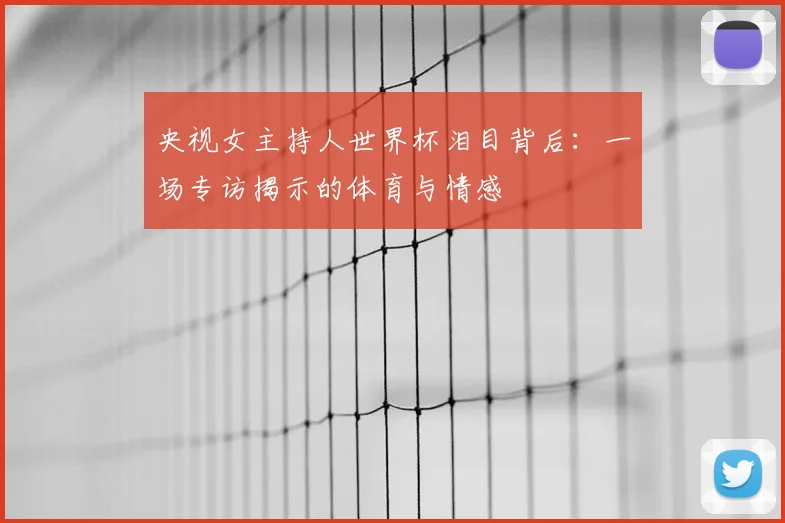 央视女主持人世界杯泪目背后：一场专访揭示的体育与情感